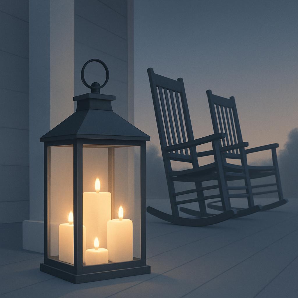 Fallen tree across road illuminated by a street light at night.